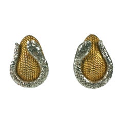 Vintage Hattie Carnegie Snake Earrings