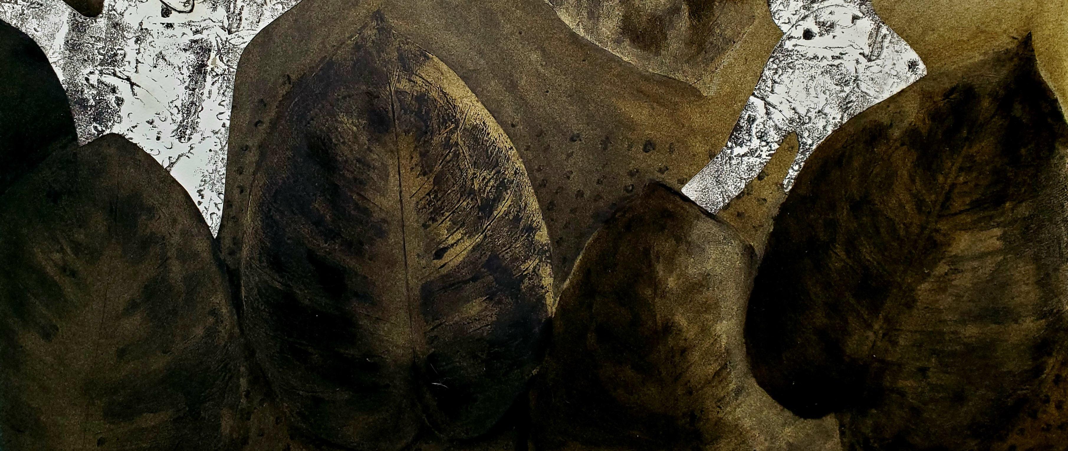 Peinture à l'huile et collage sur papier
Travail unique
Signé à la main par l'artiste

Haude Bernabé

