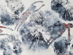 Tales of Jade #6 Haude Bernabé Contemporary art drawing ink nature forest color