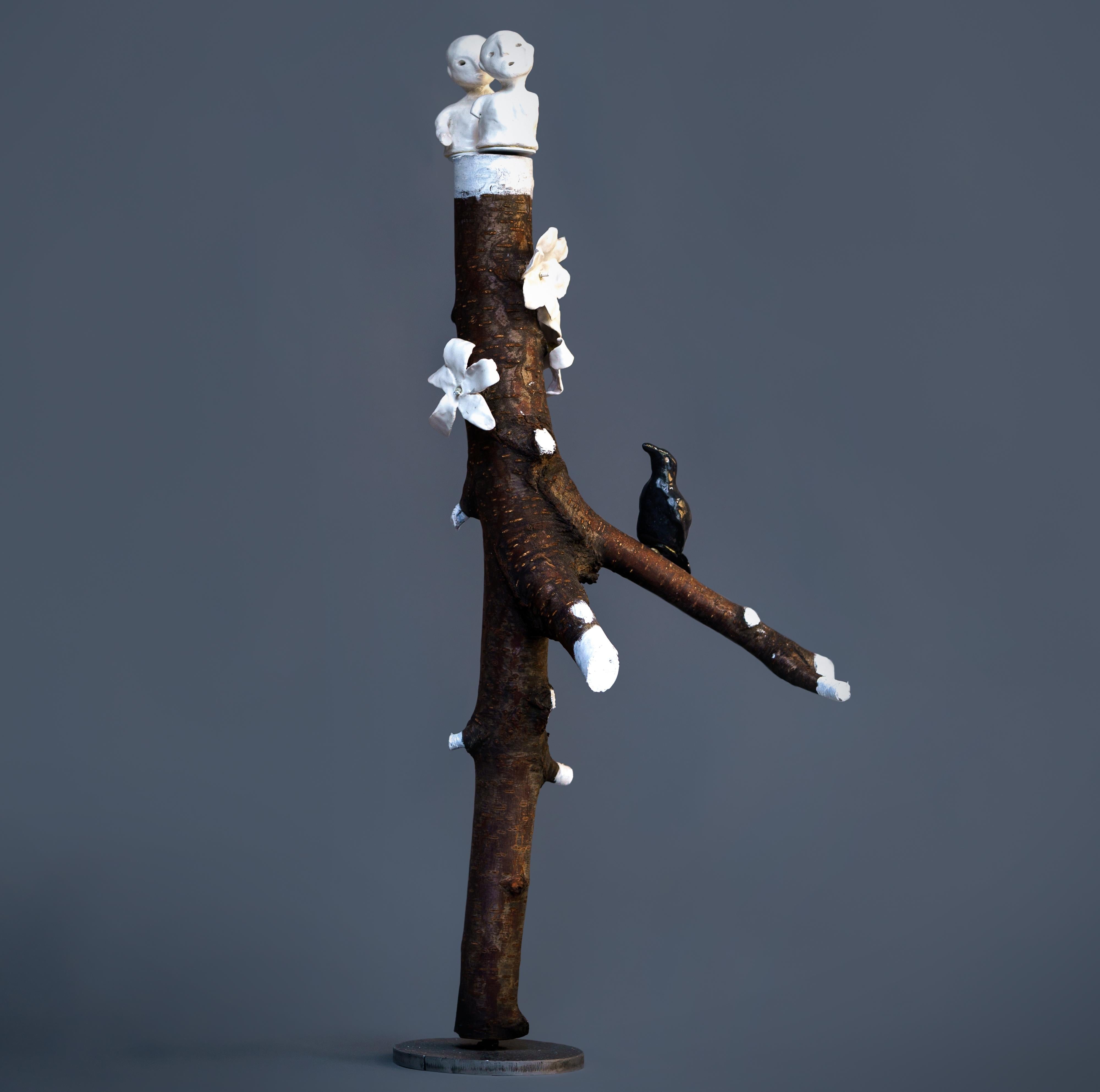 Canopy Haude Bernabé Contemporary Kunst Skulptur Natur Poesie Keramik Baum weiß im Angebot 2