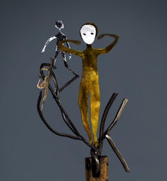 Idol Haude Bernabé Contemporary art metal sculpture mask wood totem ceramic