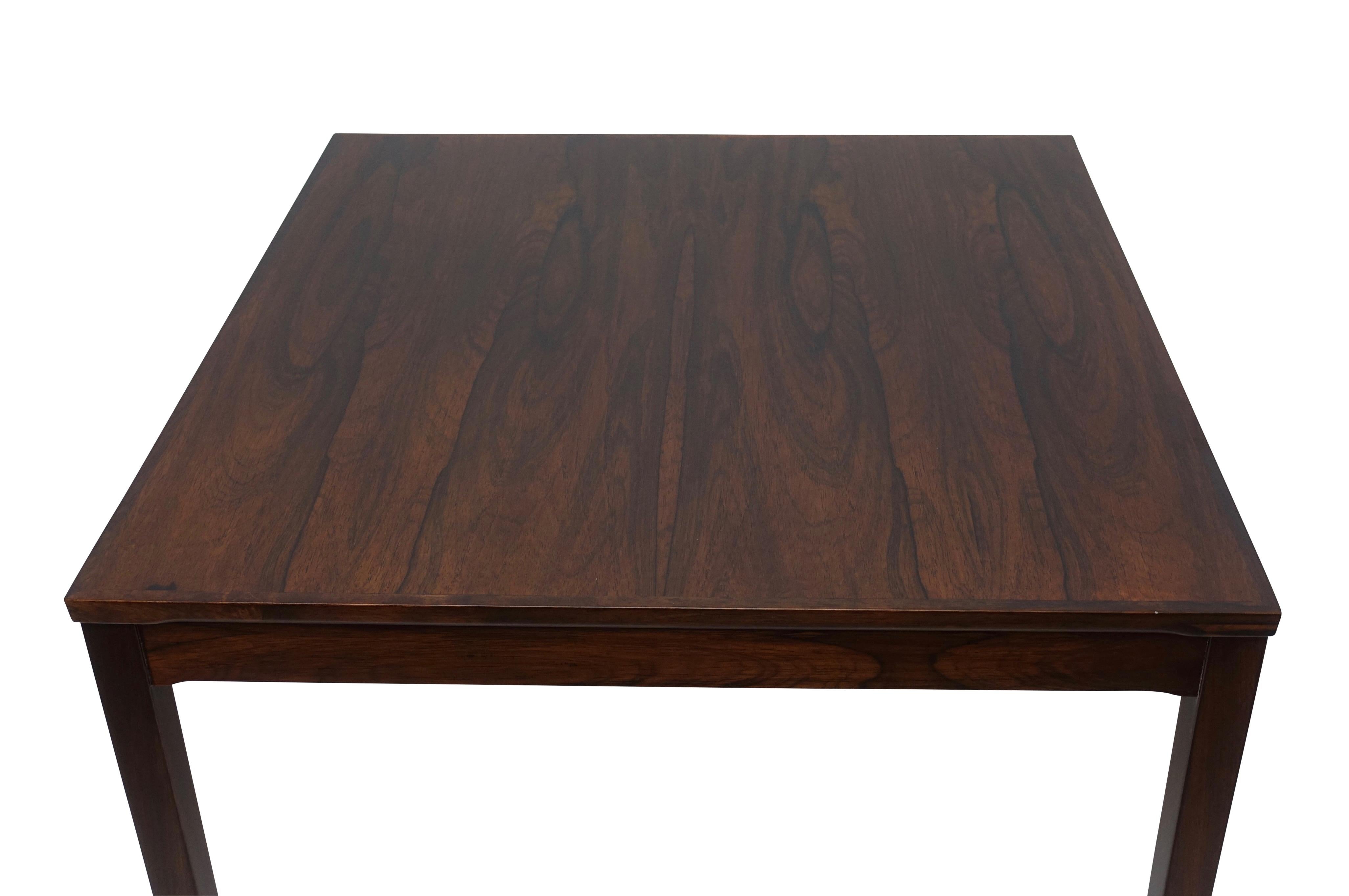 20th Century Haug Snekkeri Scandinavian Midcentury Rosewood Coffee Table For Sale