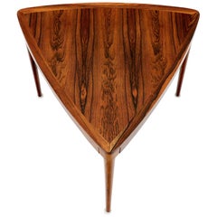 Haug Snekkeri Triangular Rosewood Side Coffee Table 