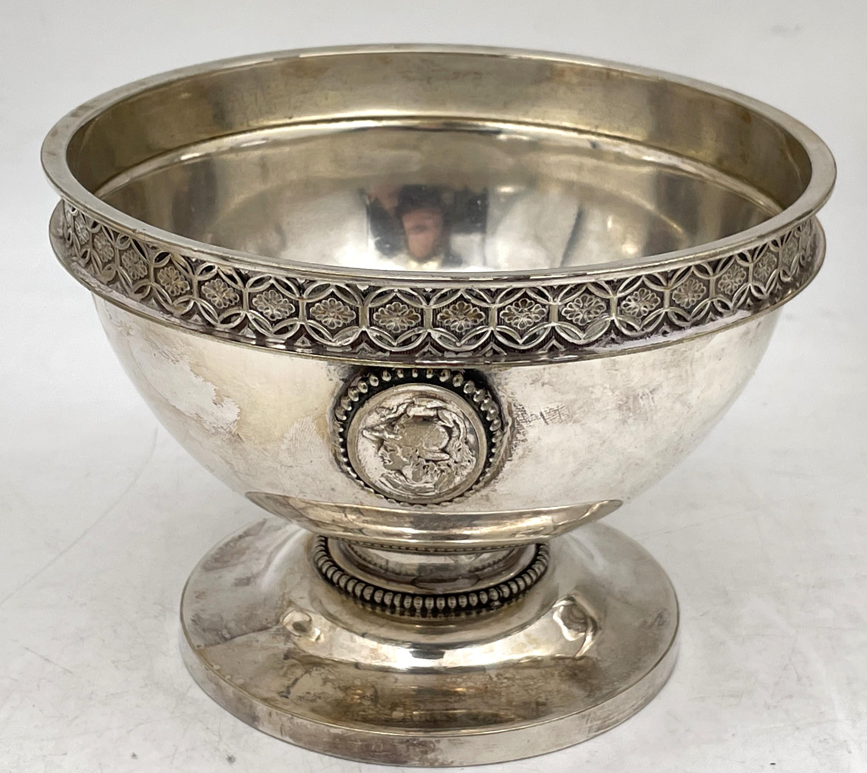 Haughwout & Co. Silver Helmet Medallion 5-Piece 19th Century Tea Coffee Set For Sale 2