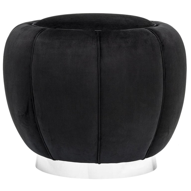 Haulm Black Pouf For Sale at 1stDibs