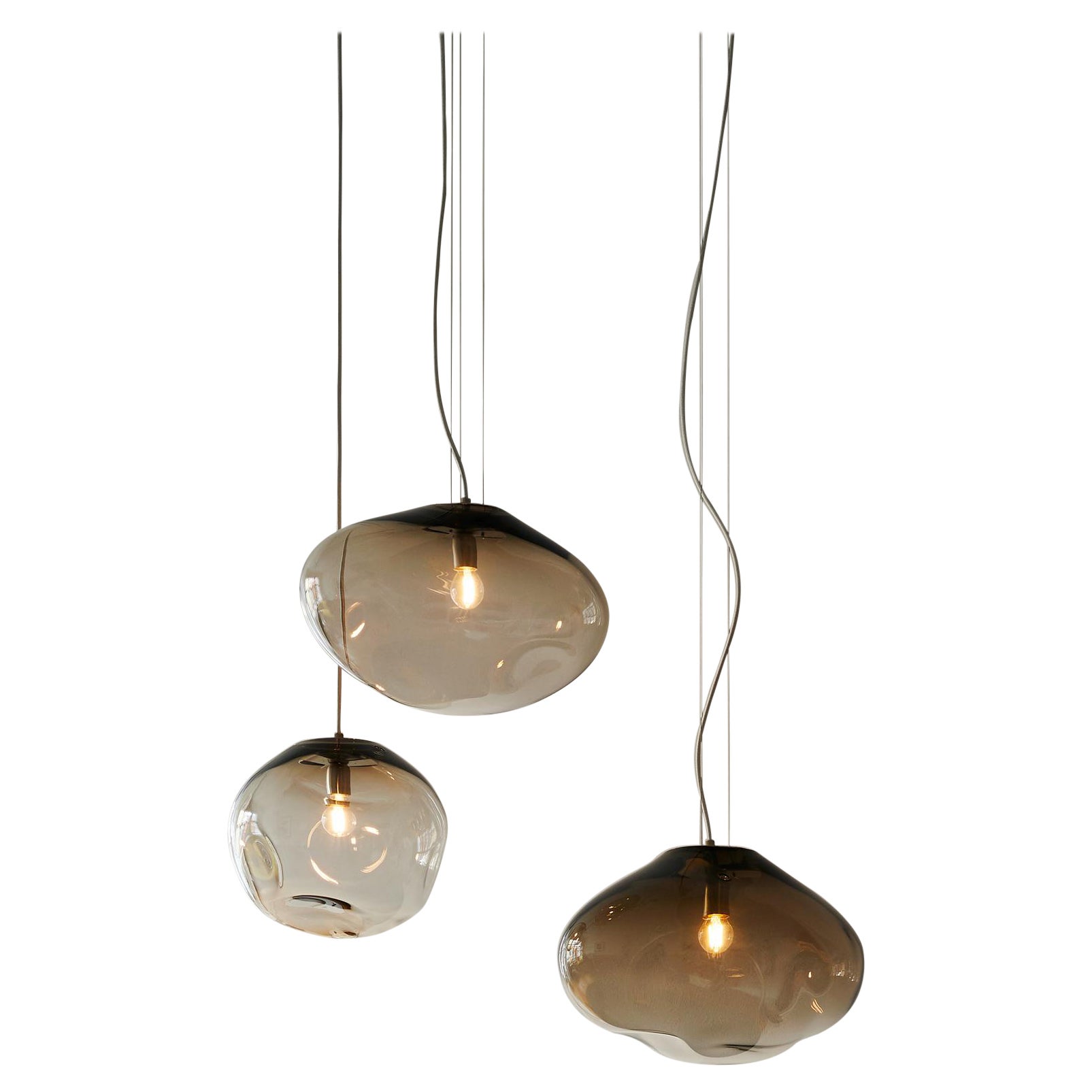 Haumea Ceiling Lamp, Hand-Blown Murano Glass, 2021, Size "M", Handmade Lighting. For Sale