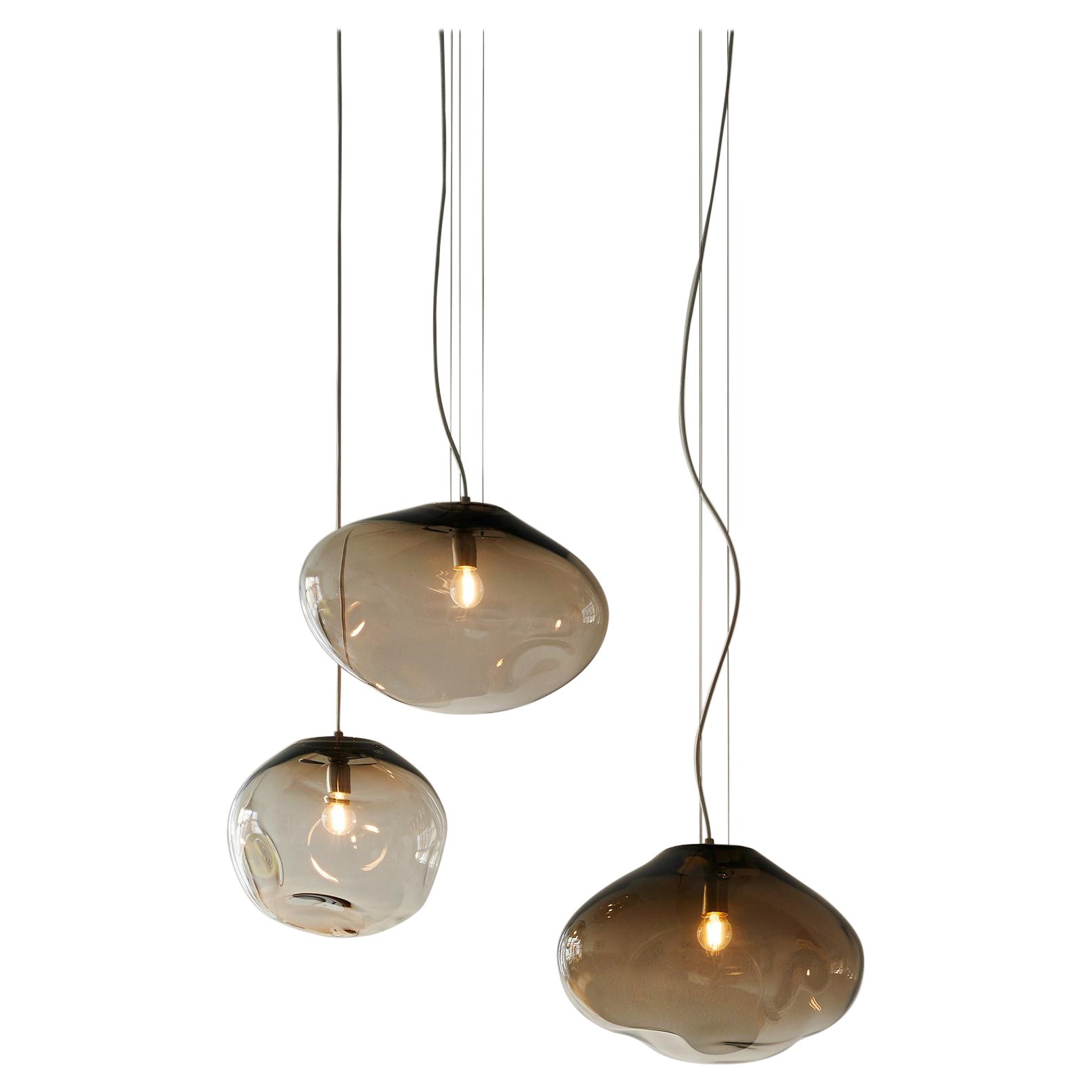 Lampada da soffitto Haumea, vetro di Murano soffiato a mano, 2021, misura "XXL" Illuminazione