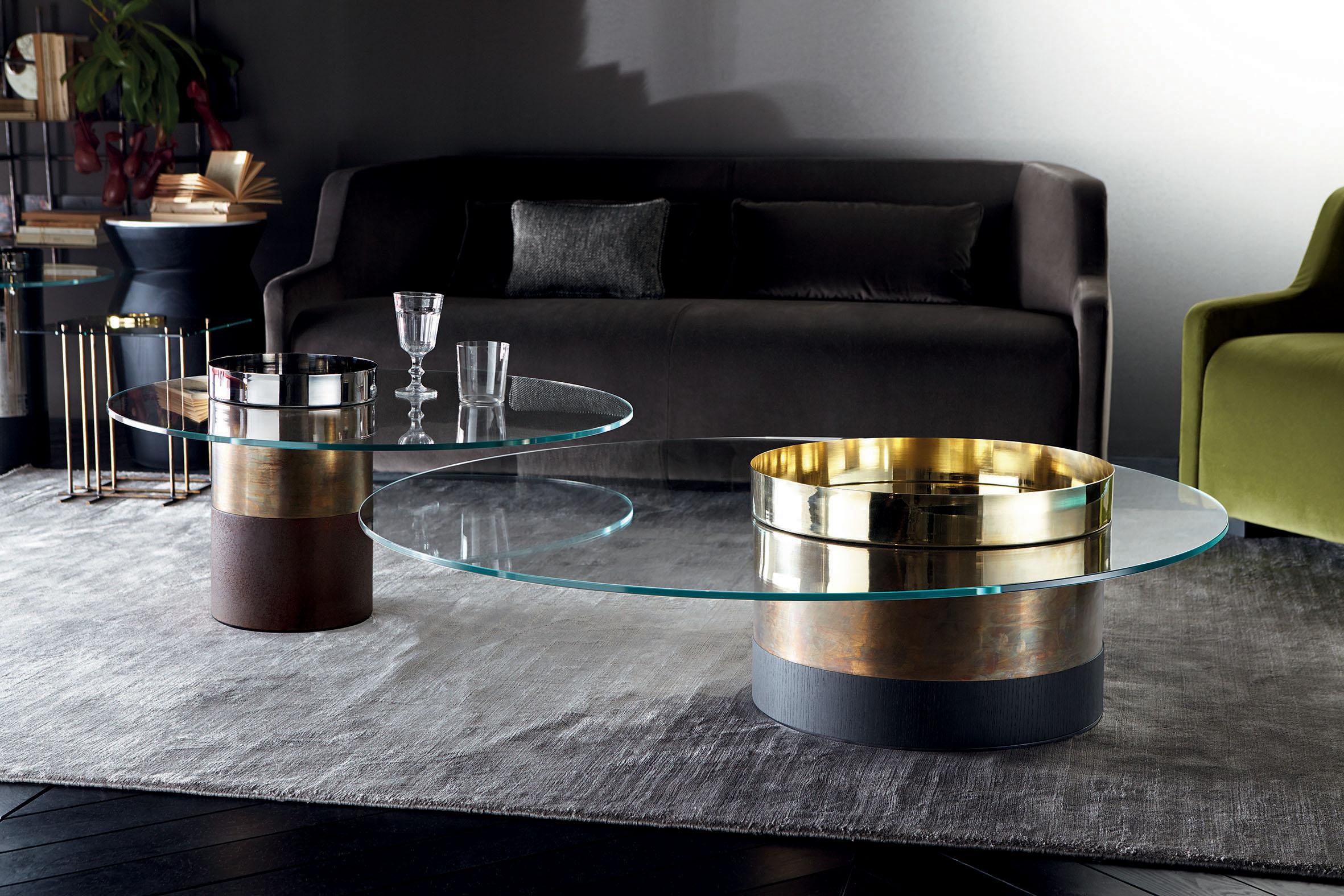 Italian Haumea Coffee Table Glass M by Massimo Castagna For Sale
