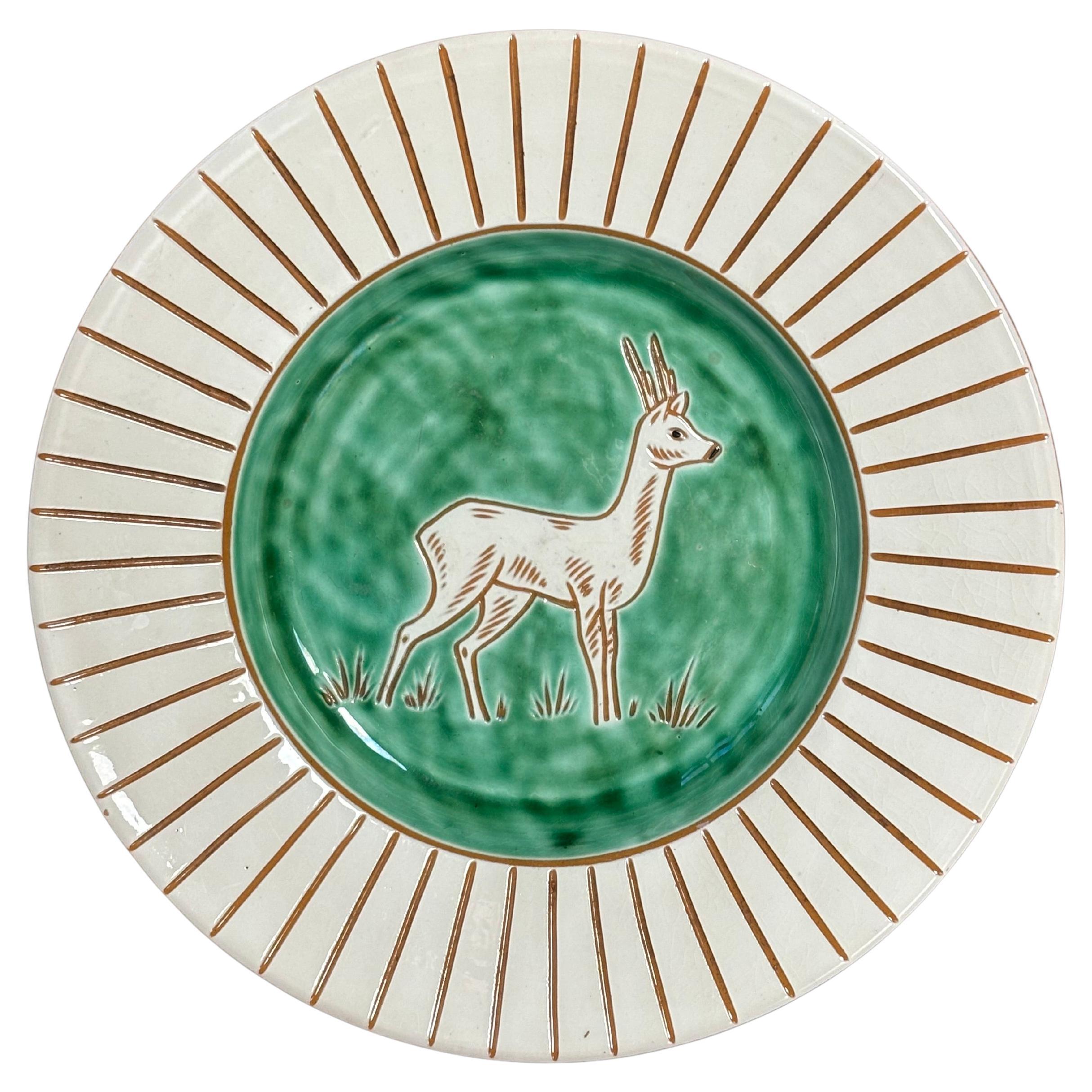 Assiette décorative danoise The Modern Modern avec cerf, années 1950