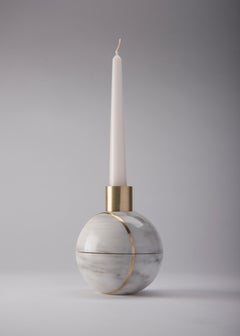 Portavelas Hauri, Mármol blanco