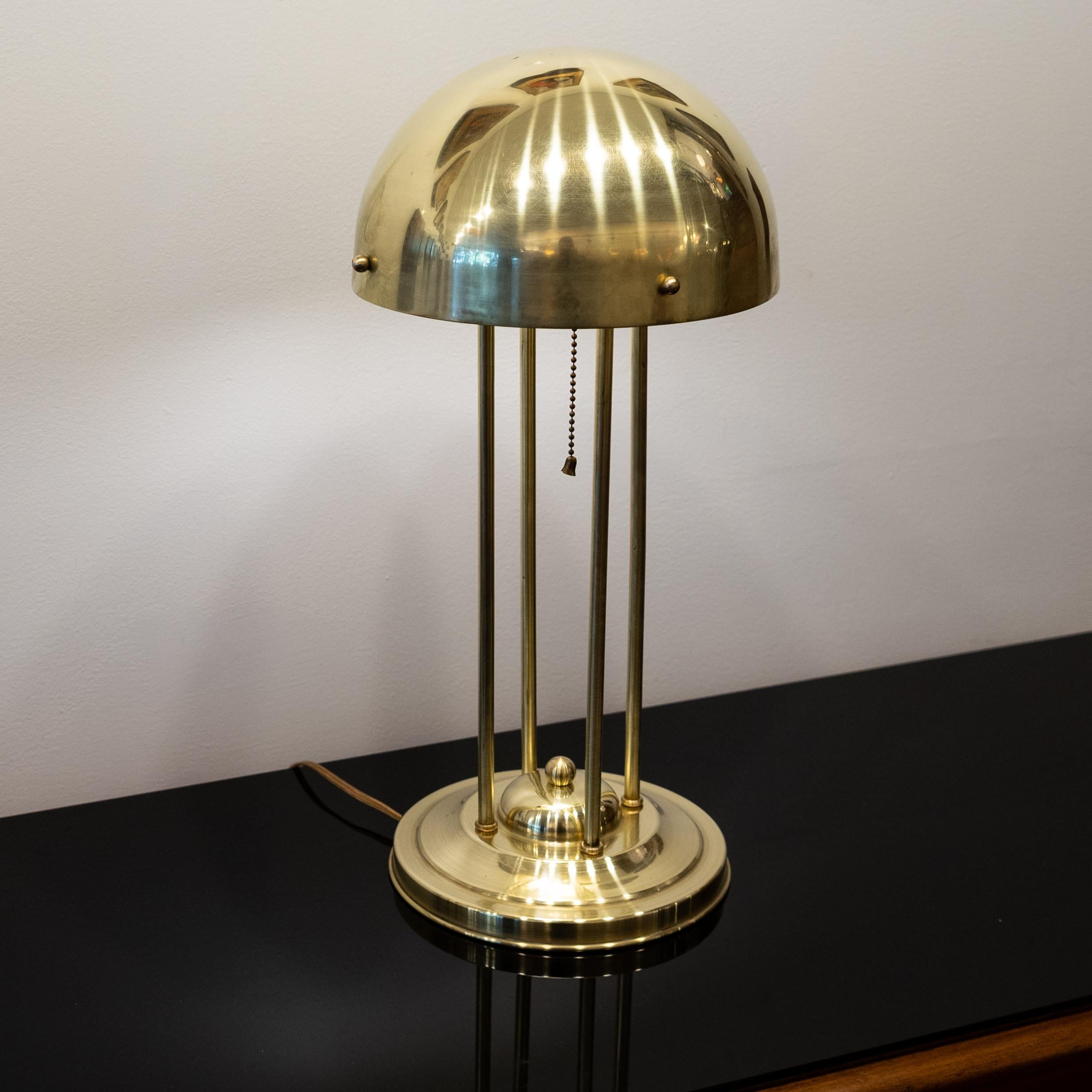 Cast Haus Henneberg Brass Table Lamp, Austria For Sale