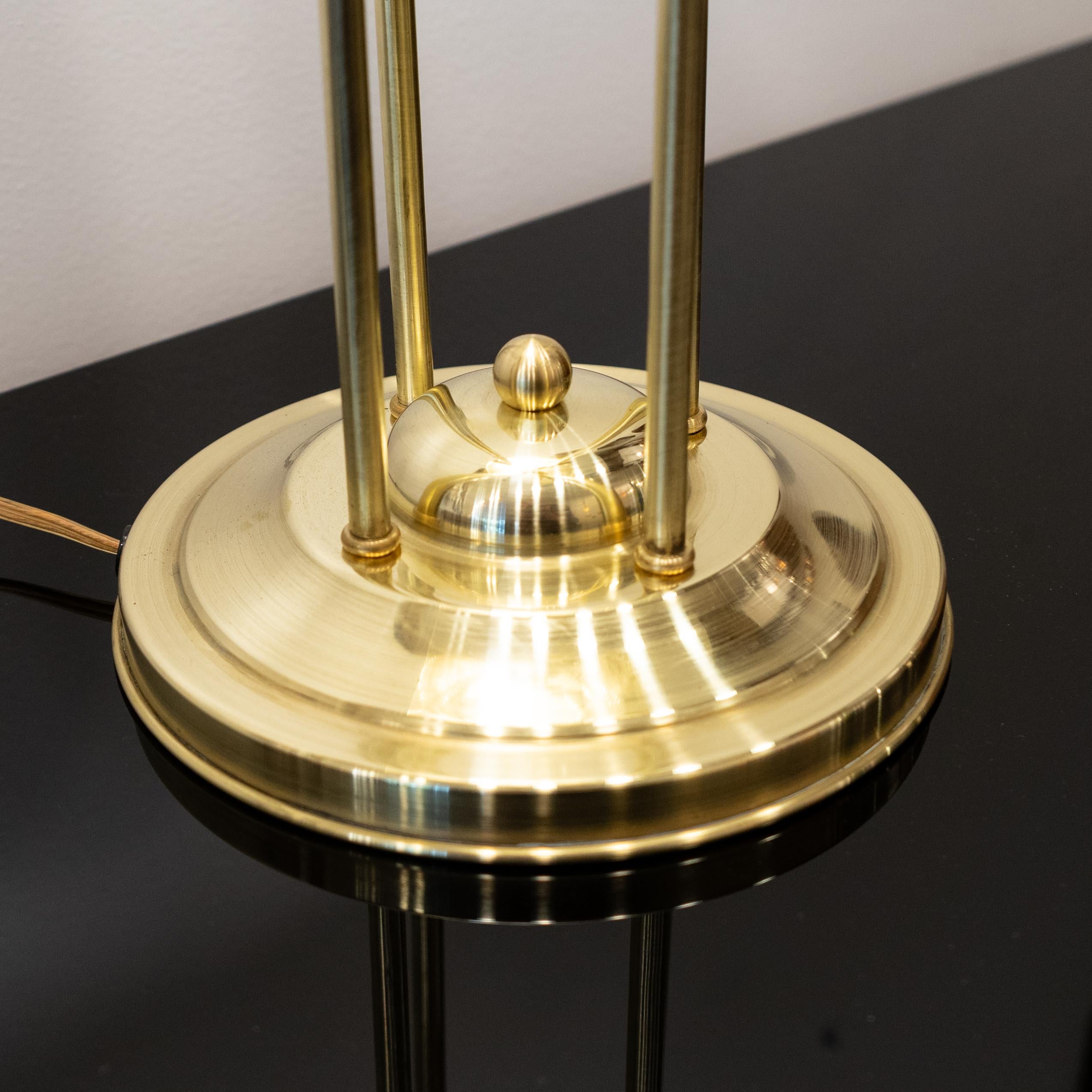 Haus Henneberg Brass Table Lamp, Austria In Good Condition For Sale In New York, NY