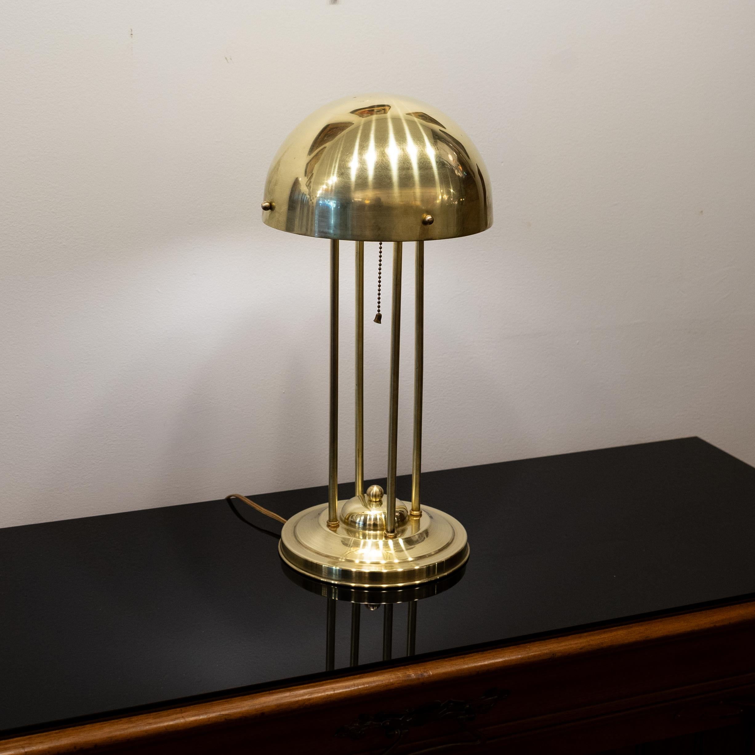 20th Century Haus Henneberg Brass Table Lamp, Austria For Sale