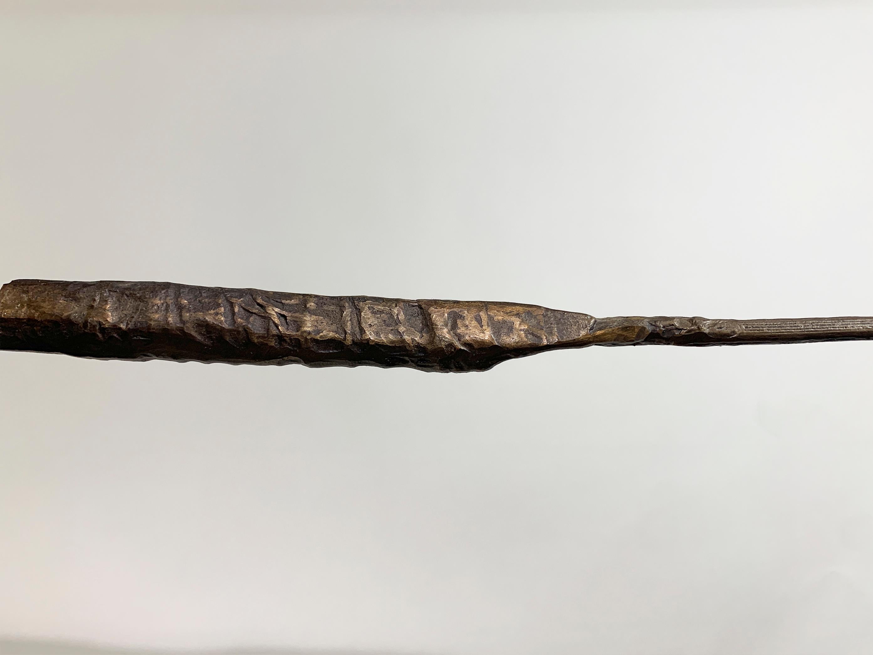 Mid-Century Modern Haus Lange Lamp, Bronze, by Franz West for Memphis-marked 