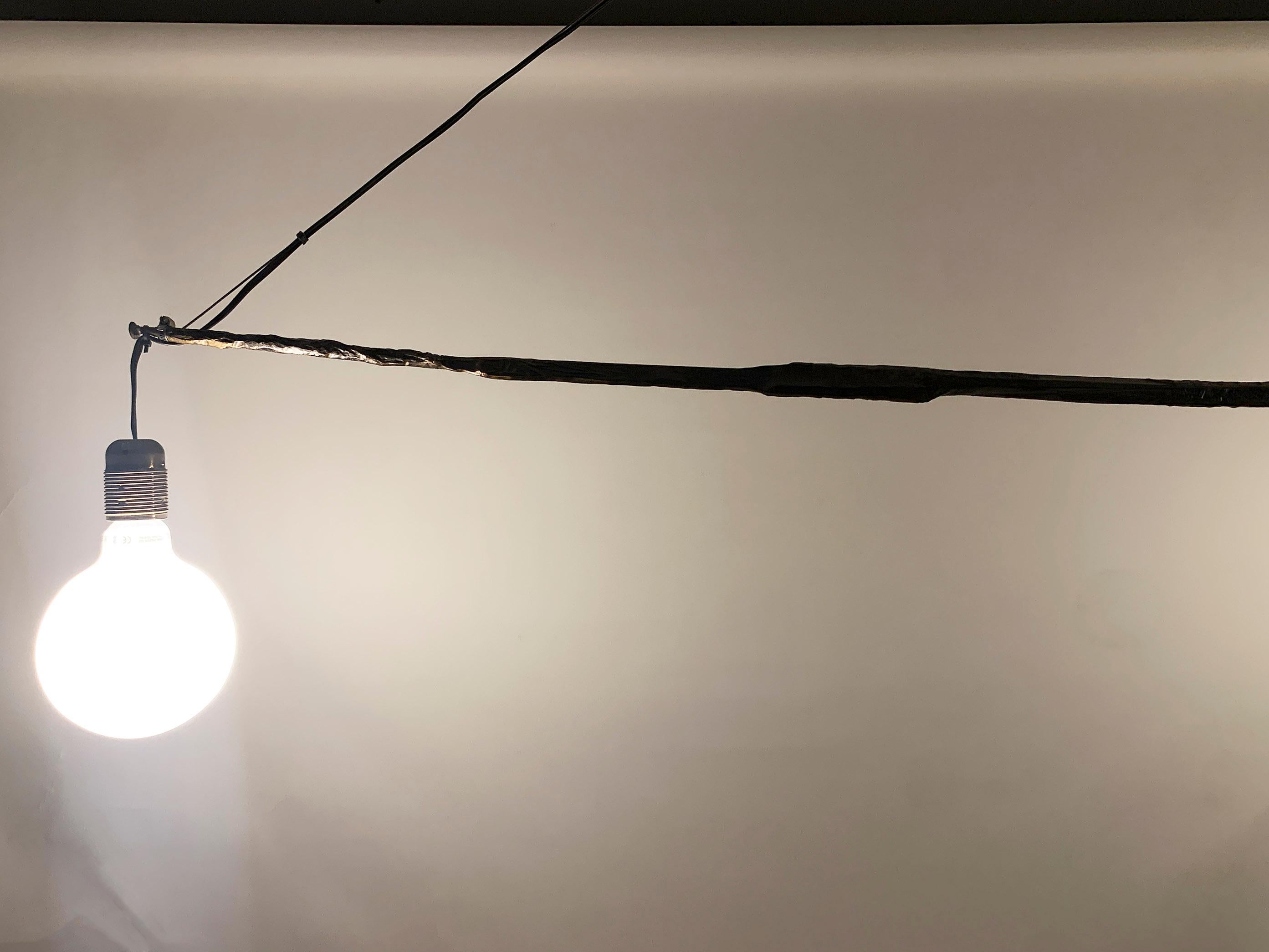 Haus Lange Lamp, Bronze, by Franz West for Memphis-marked 