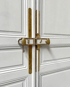 Haussmann-Style Double Door with Lock, France, Late 19th Century