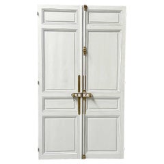 Haussmann-Style Double Door with Lock, France, Late 19th Century
