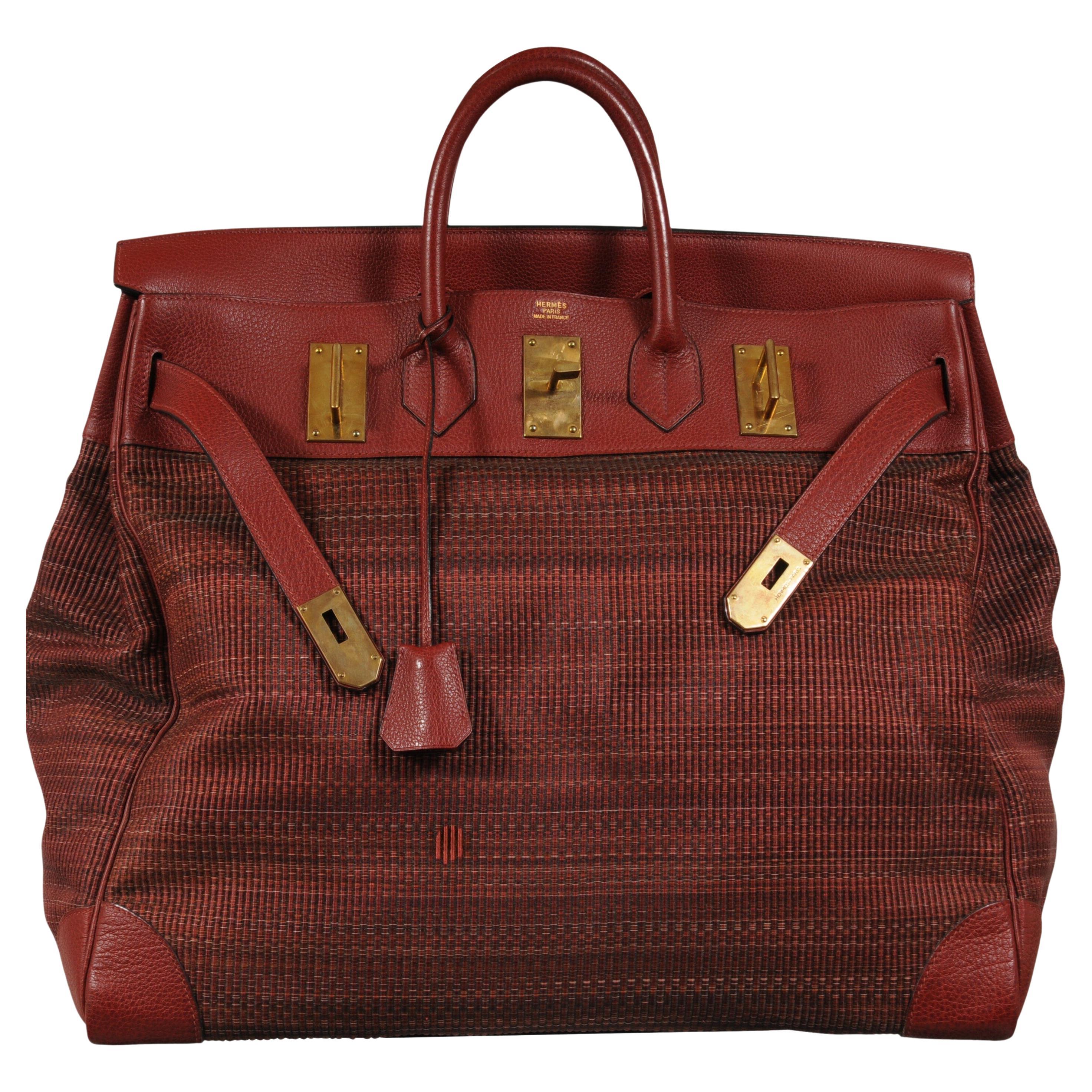 Haute A Courroies Hac 50 rouge H Crinoline Buffalo  Sac de voyage Duffle Vtg