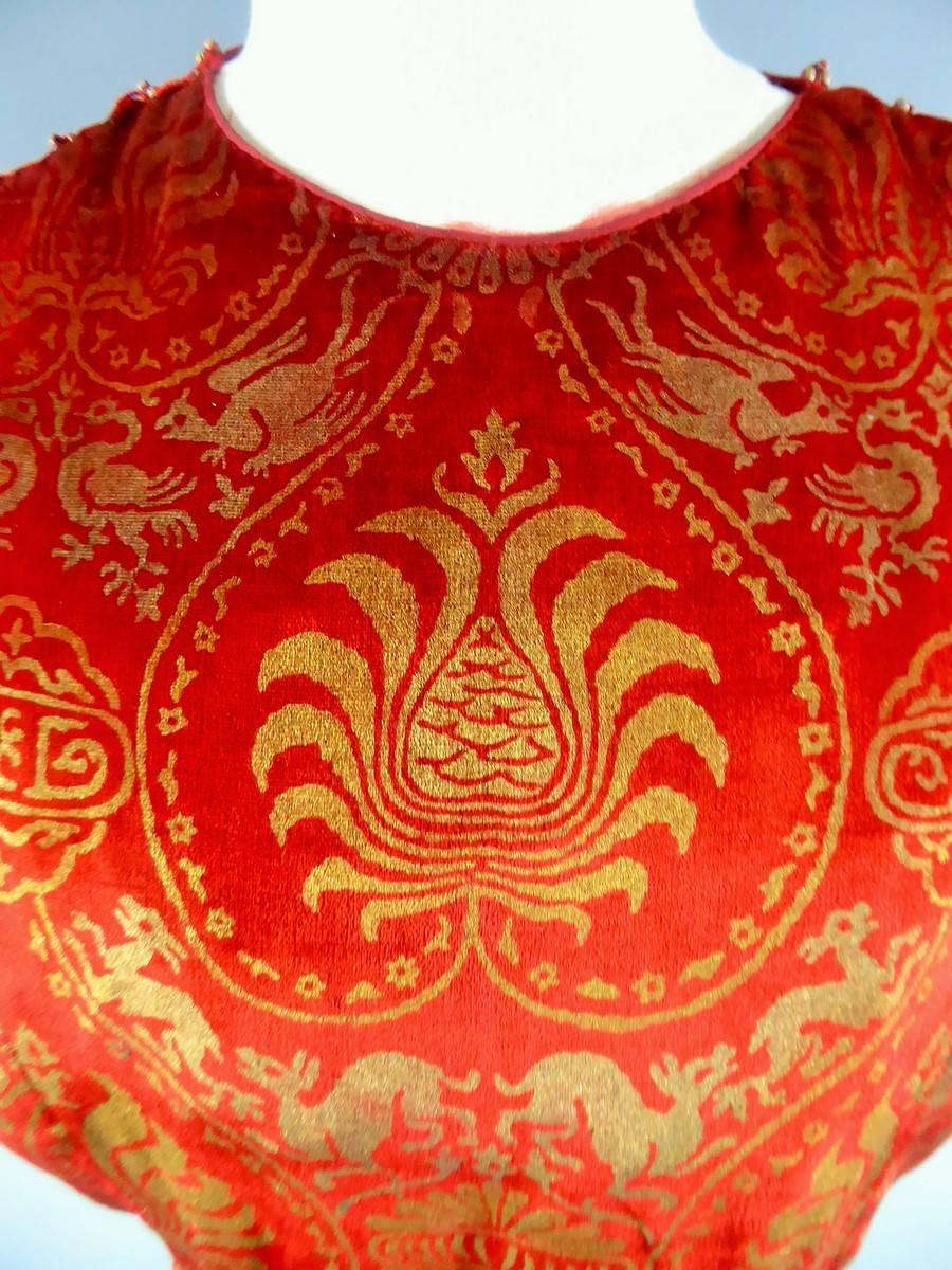 Haute Couture Abendkleid – Maria Monacci Gallenga zugeschrieben – um 1930 (Rot)