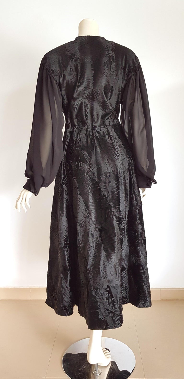 Haute Couture Giuliana TESO "New" Wild Russian Breitschwanz Fur Dress -  Unworn For Sale at 1stDibs | giuliana couture