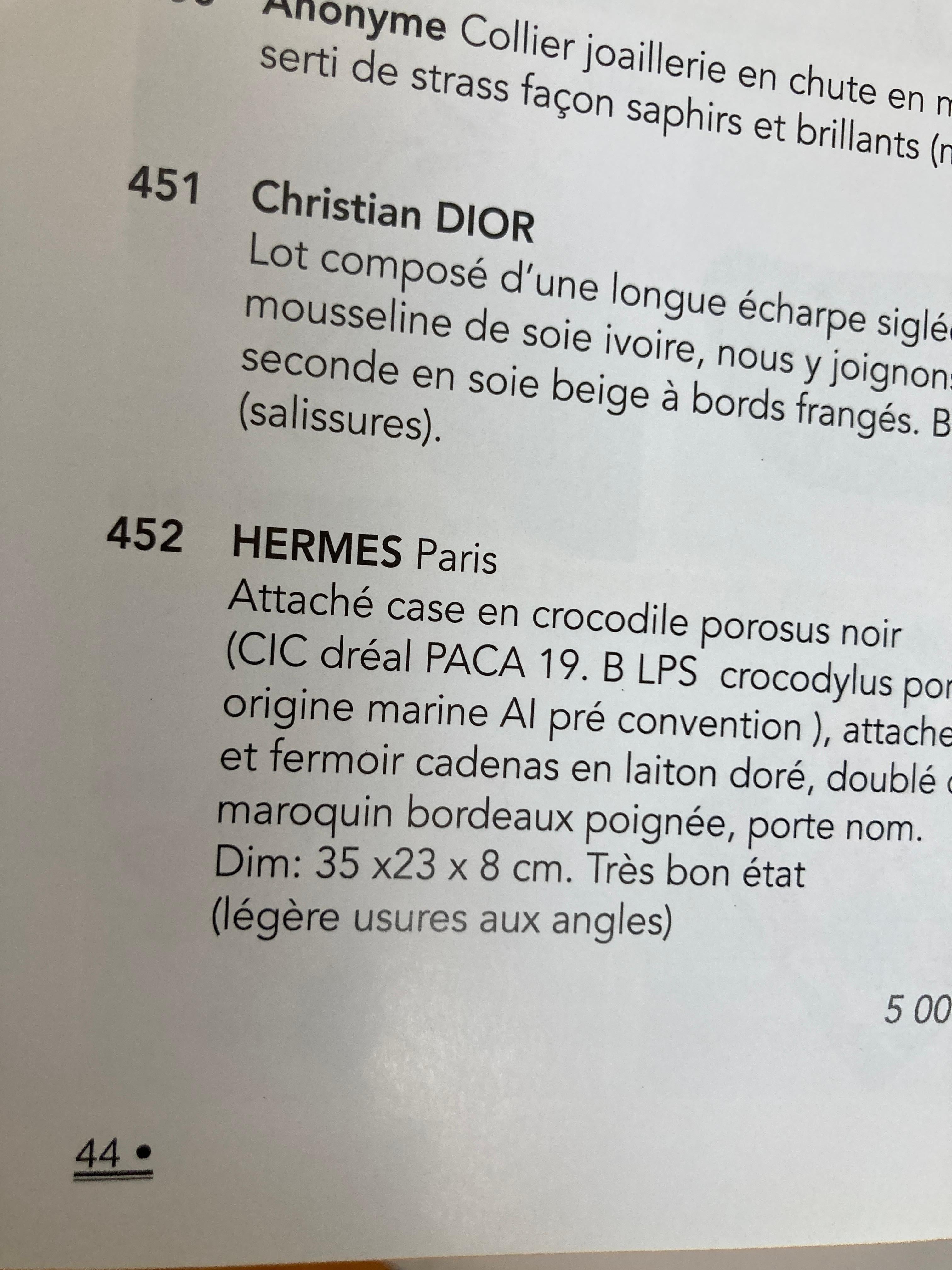 Catalogue des ventes aux enchères de haute couture et de luxe en cuir de Besch Cannes, France 2015 en vente 8