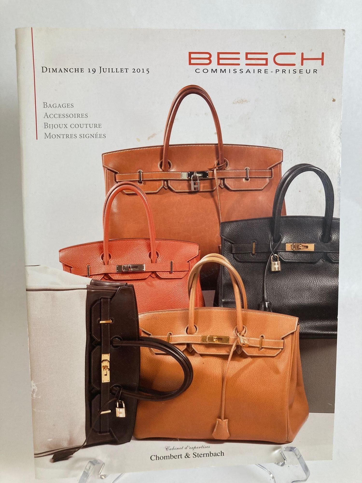 Contemporary Haute Couture Luxury Leather Goods by Besch Cannes Auction Catalog, France, 2015 For Sale
