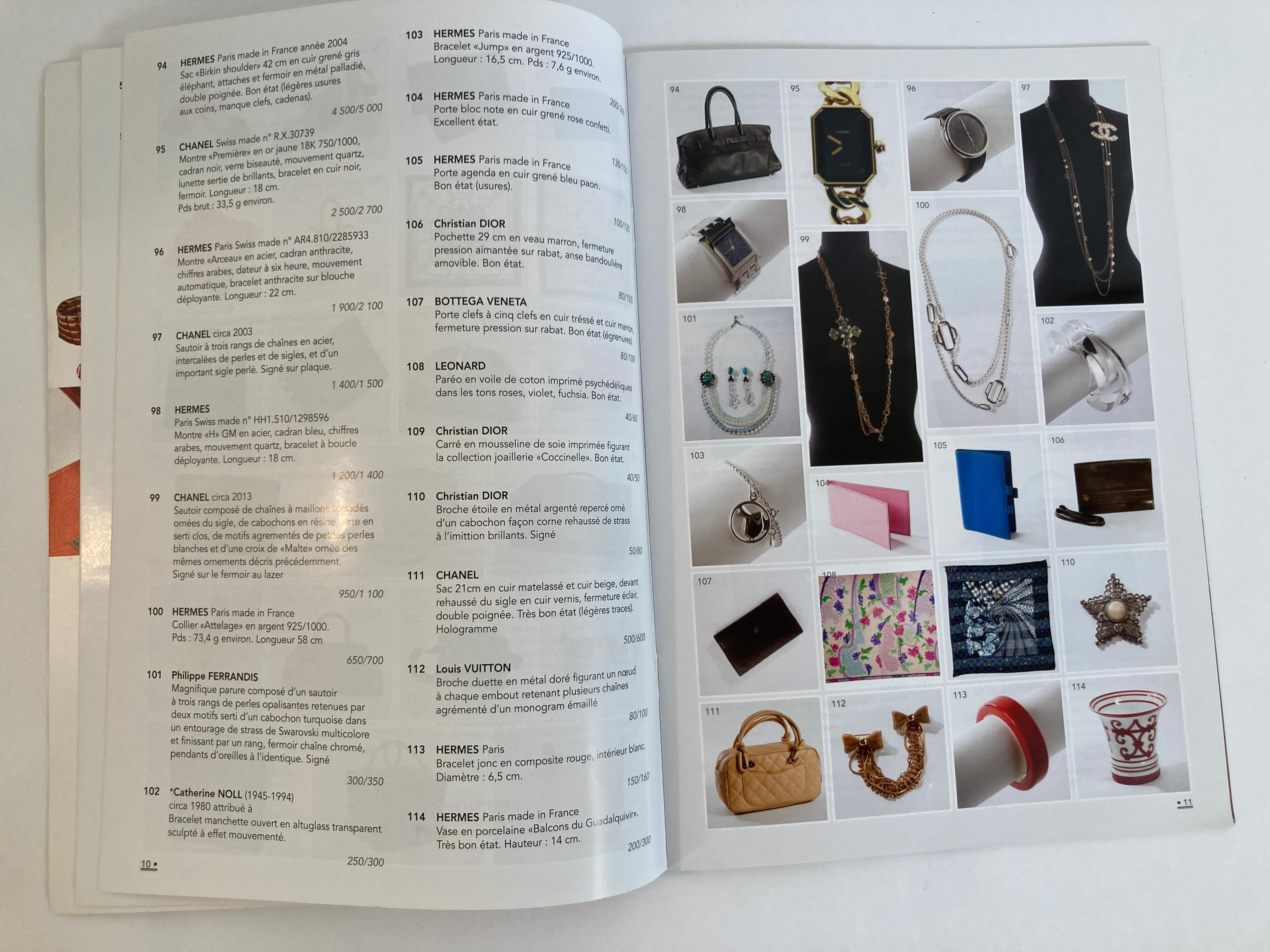 Catalogue des ventes aux enchères de haute couture et de luxe en cuir de Besch Cannes, France 2015 en vente 3