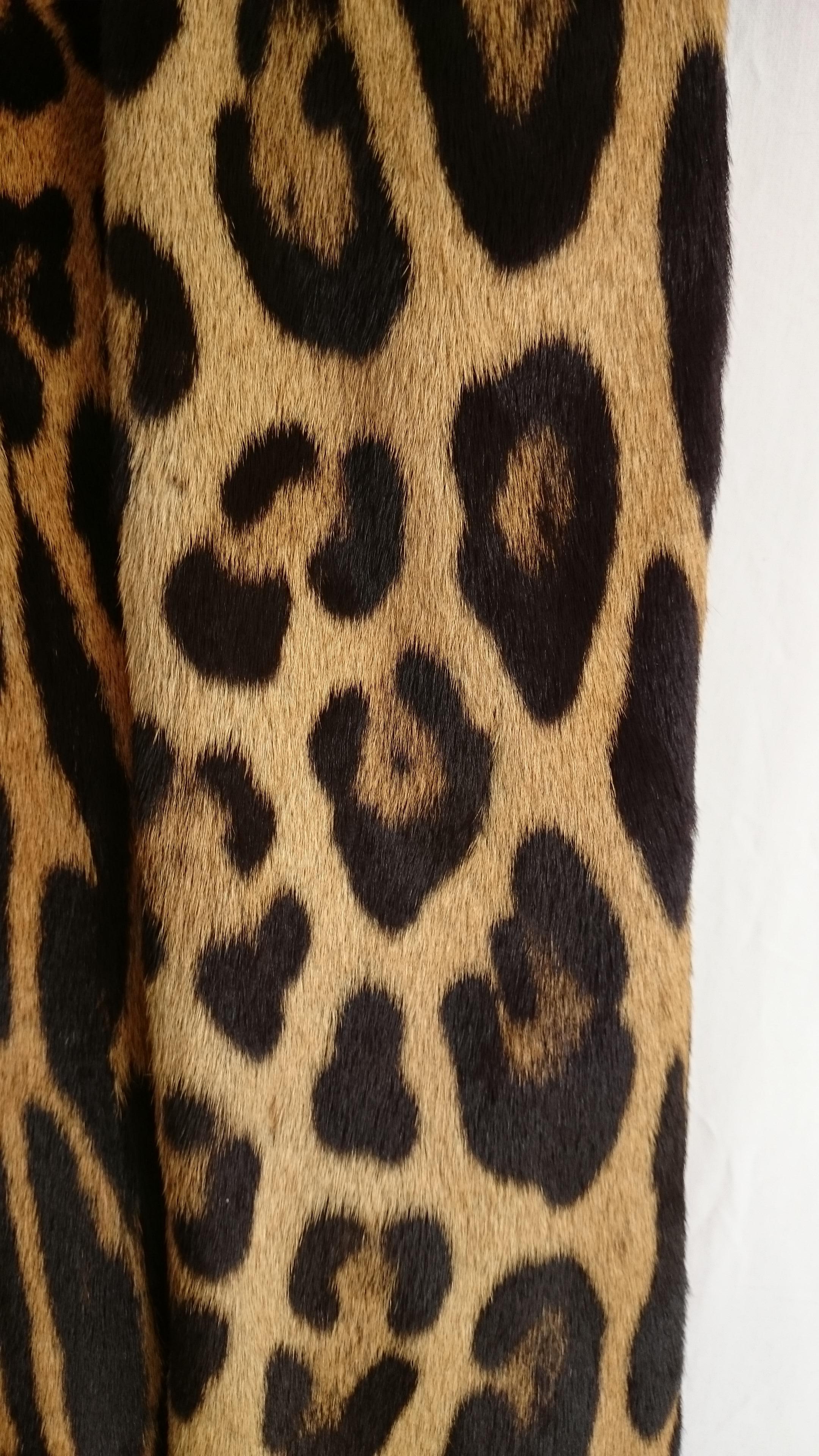 Haute Couture MANFRIANI Florence Rare Wild Jaguar Fur (Pre-Ban) Coat. Unworn  For Sale 3