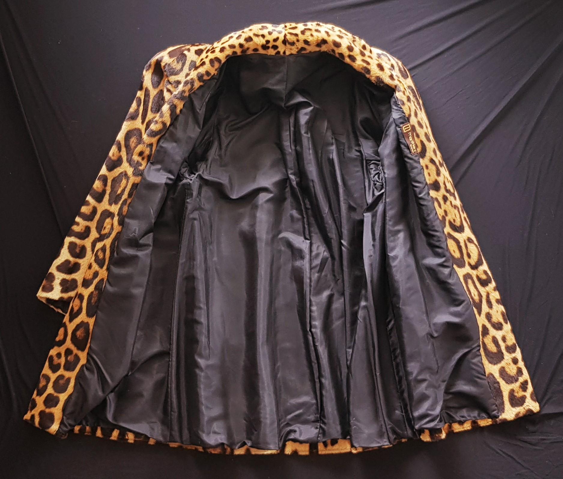 Haute Couture MANFRIANI Florence Rare Wild Jaguar Fur (Pre-Ban) Coat. Unworn  For Sale 5