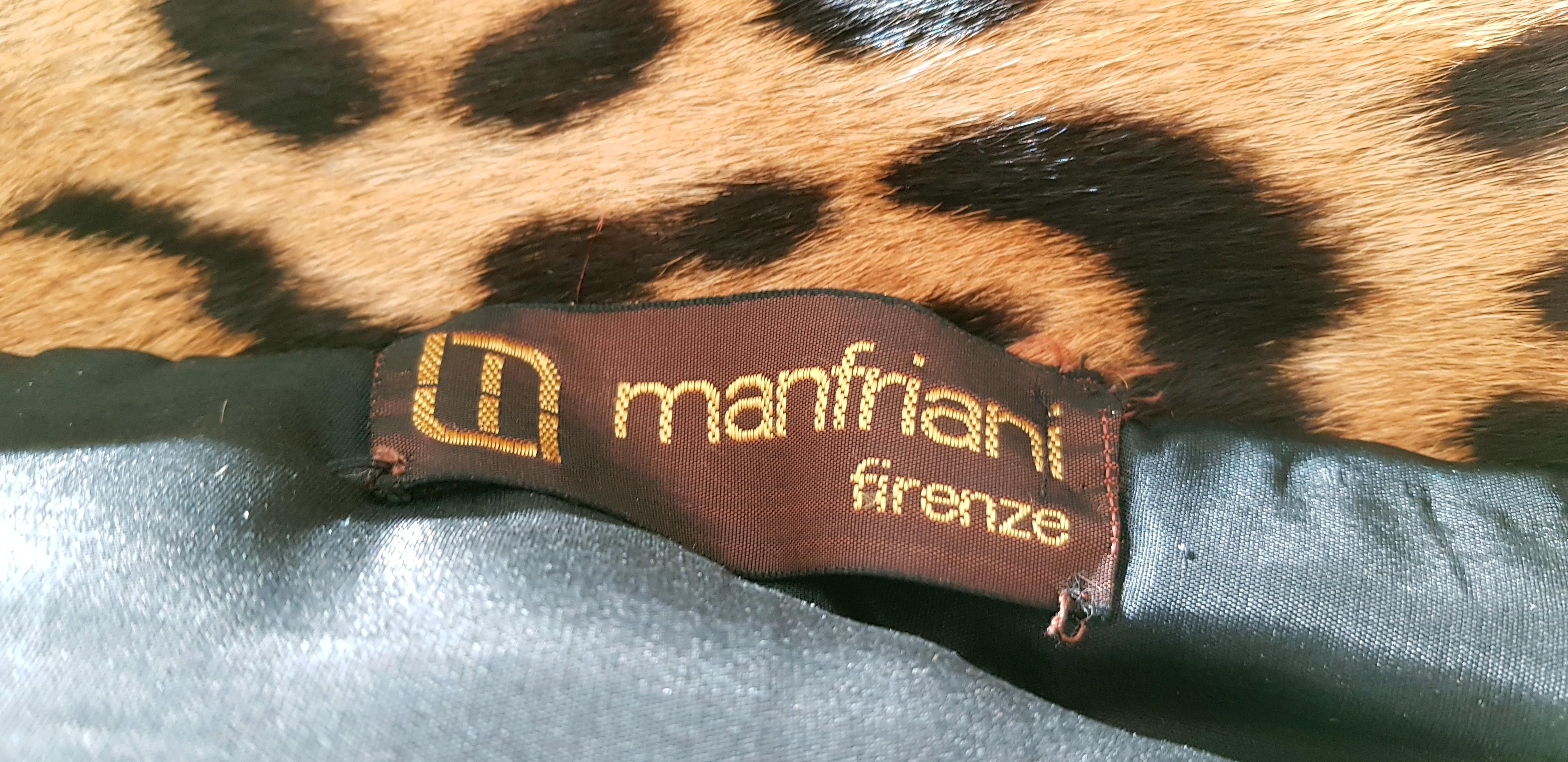 Haute Couture MANFRIANI Florence Rare Wild Jaguar Fur (Pre-Ban) Coat. Unworn  For Sale 7