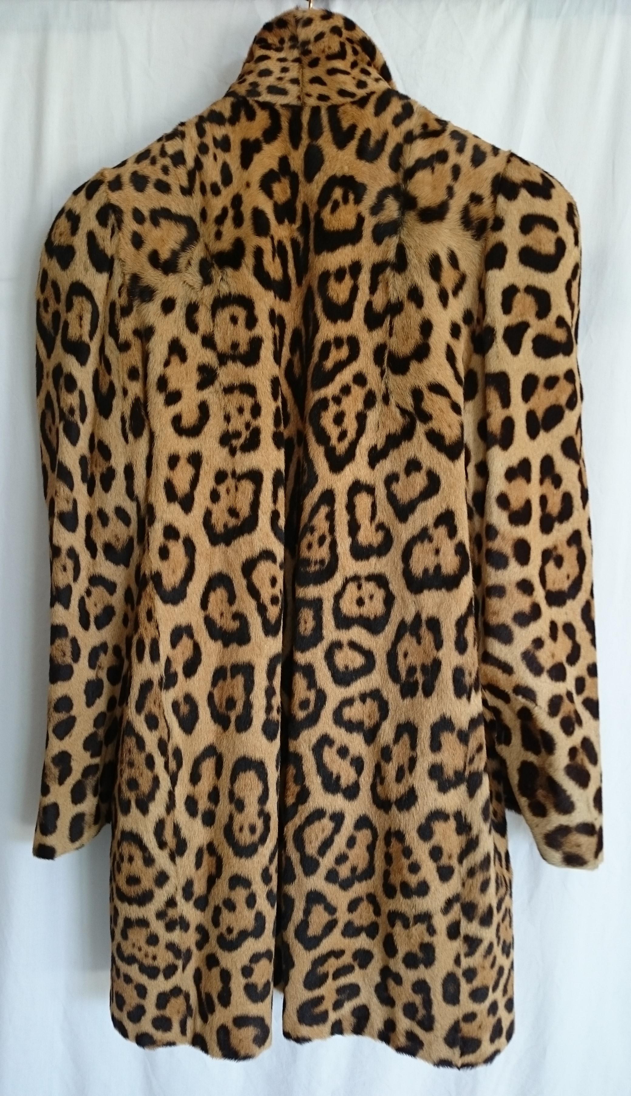 Haute Couture MANFRIANI Florence Rare Wild Jaguar Fur (Pre-Ban) Coat ...
