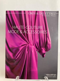 Haute Couture Paris Auction Catalog 2016 Published by Gros & Delettrez
