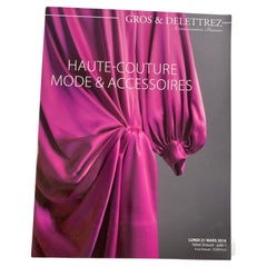 Haute Couture Paris Auction Catalog 2016 Published by Gros & Delettrez,