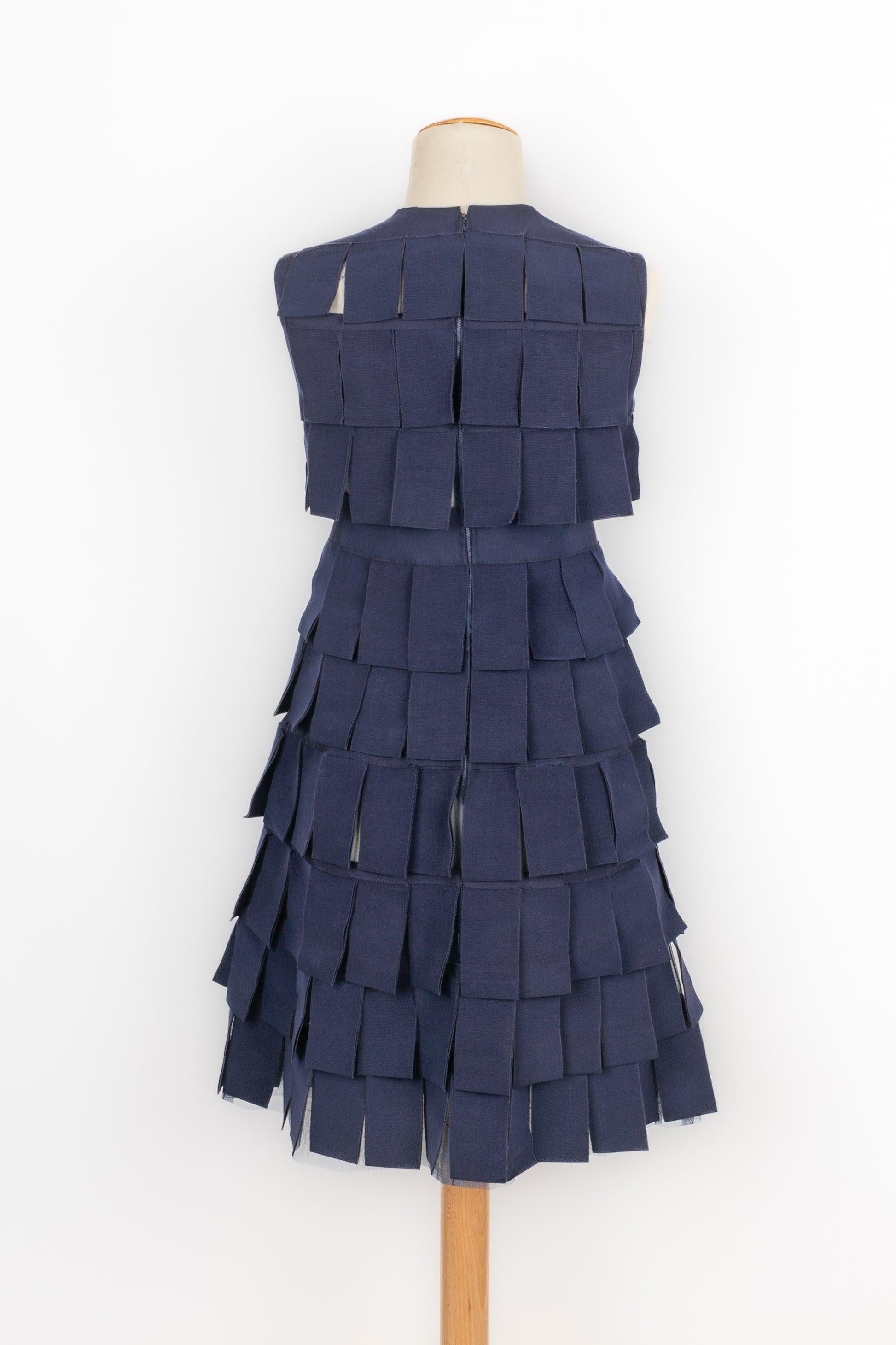 Black Haute Couture Vintage Dress, 1965 For Sale