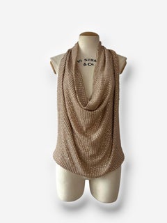 Haute Hippie, 2000er Jahre vollständig perlenbesetztes Seidenhalfter-Top