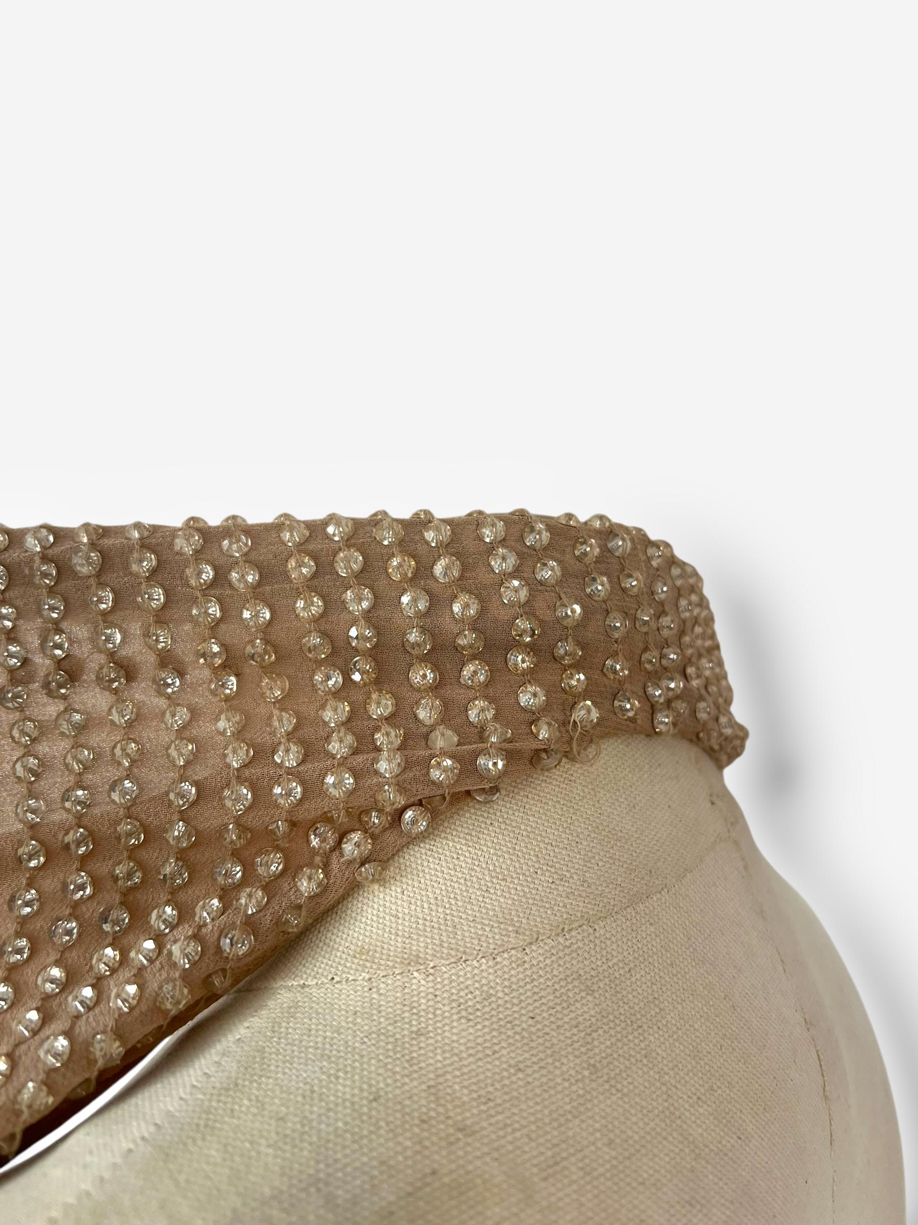 Haute Hippie, 2000s fully beaded silk halter top For Sale 4