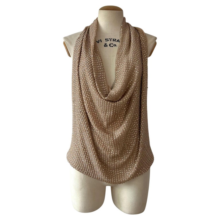 haute hippie beaded silk dress Chic and Holland HF110506 - Long Beaded mesh (88% Polyester 12% spandex) Sheath Dress