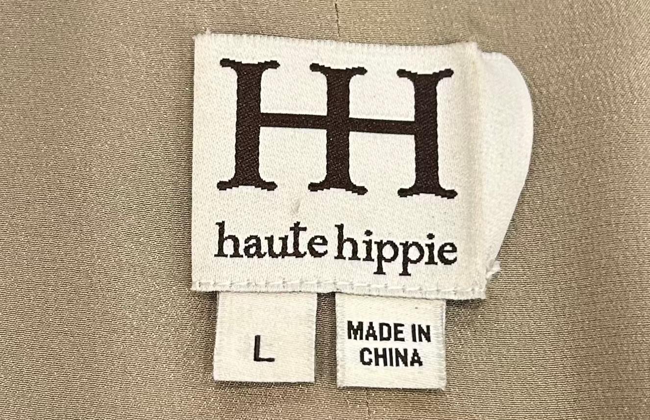 Haute Hippie Sequin Gold Drop Waist Cocktail Dress, 2000s In Excellent Condition For Sale In Los Angeles, CA