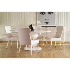 Haute Hollywood Regency-Esszimmerstuhl (Set aus 2)
