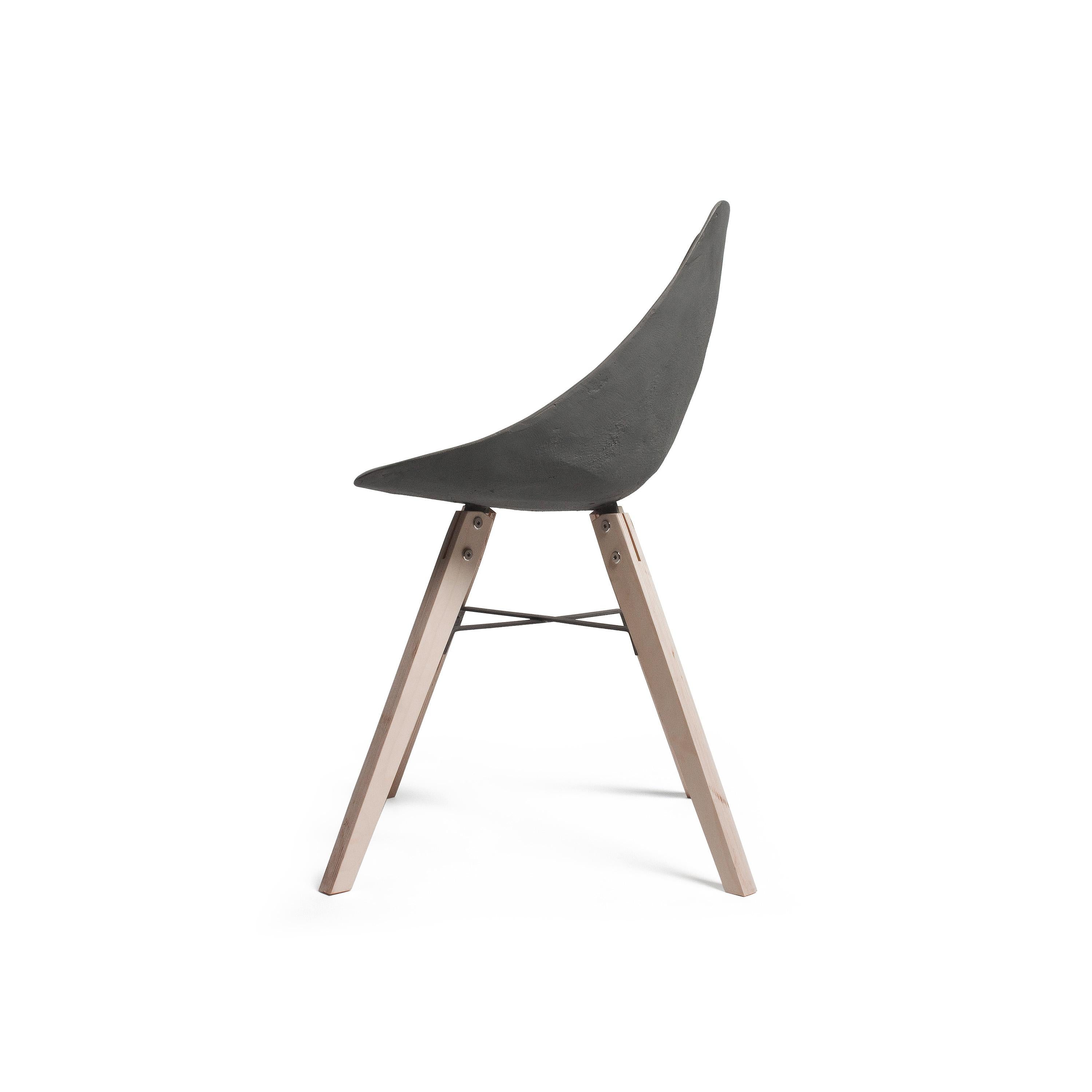 Cast Hauteville Chair with Plywood Feet