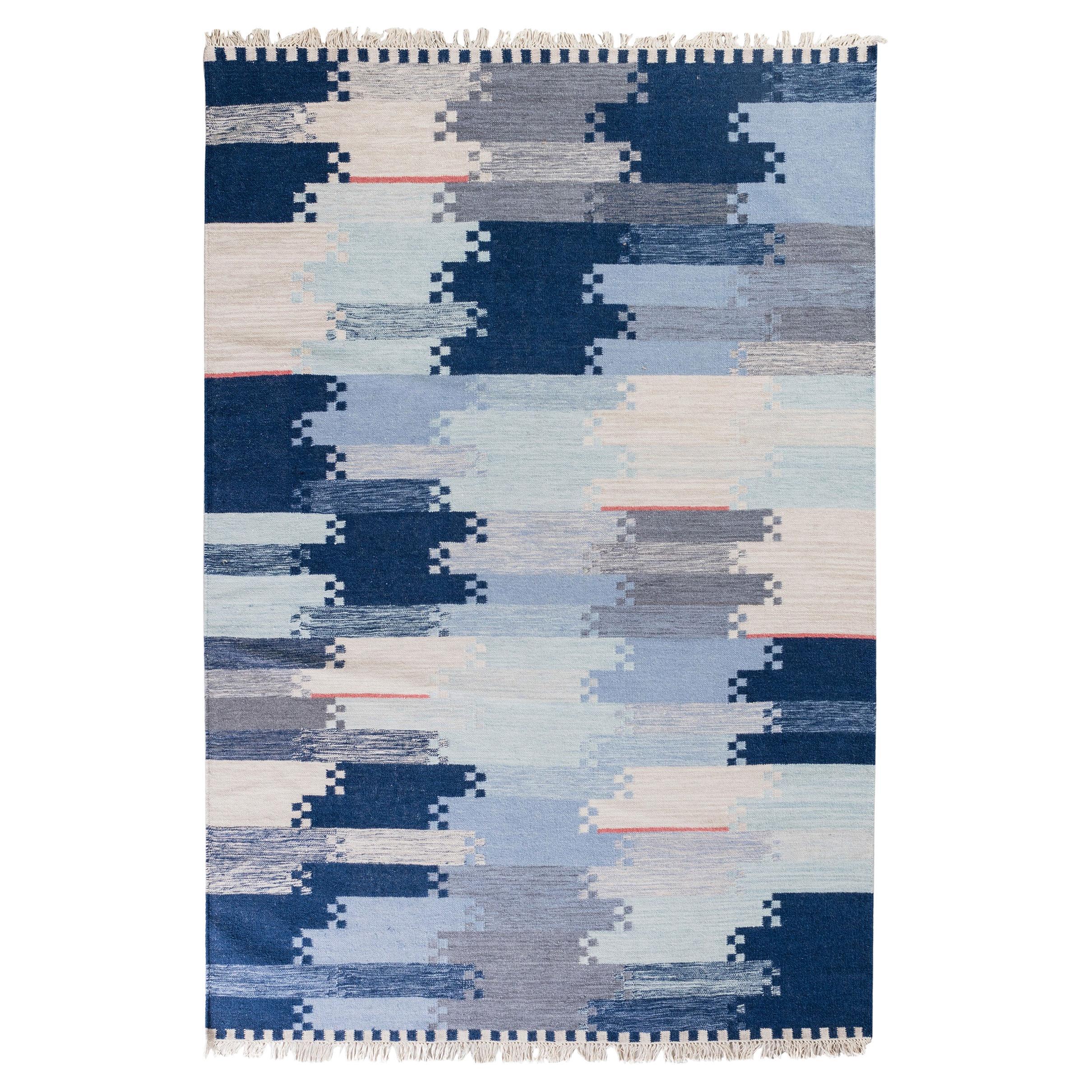 Hav Blue Rug by Volver Studios For Sale