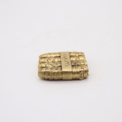 HAVANA 1900 Antique Cigars-Shaped Vesta Box In 18Kt Gold Plated Bronze