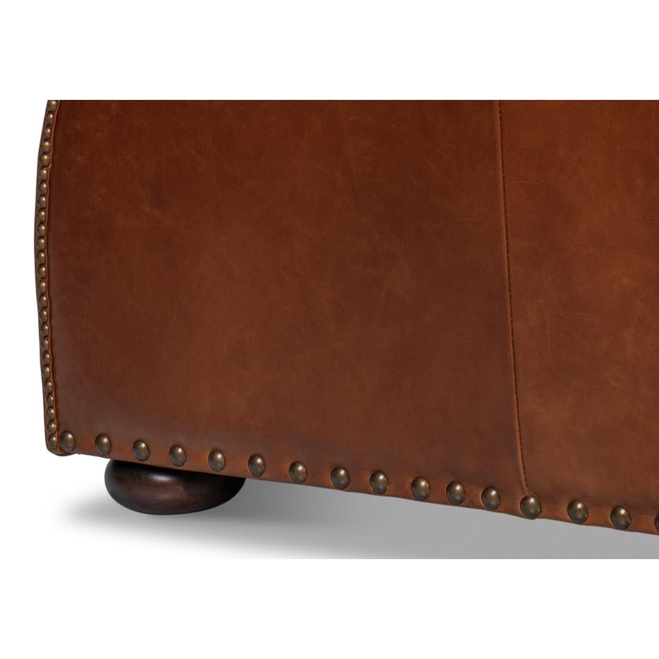 Havanna Brown Classic Leather Sessel im Angebot 4