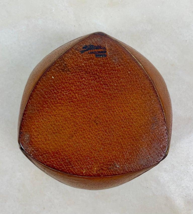 Havana Brown Smocking Kit. Saddle Leather & Earthenware, Longchamp 50s, France For Sale 6