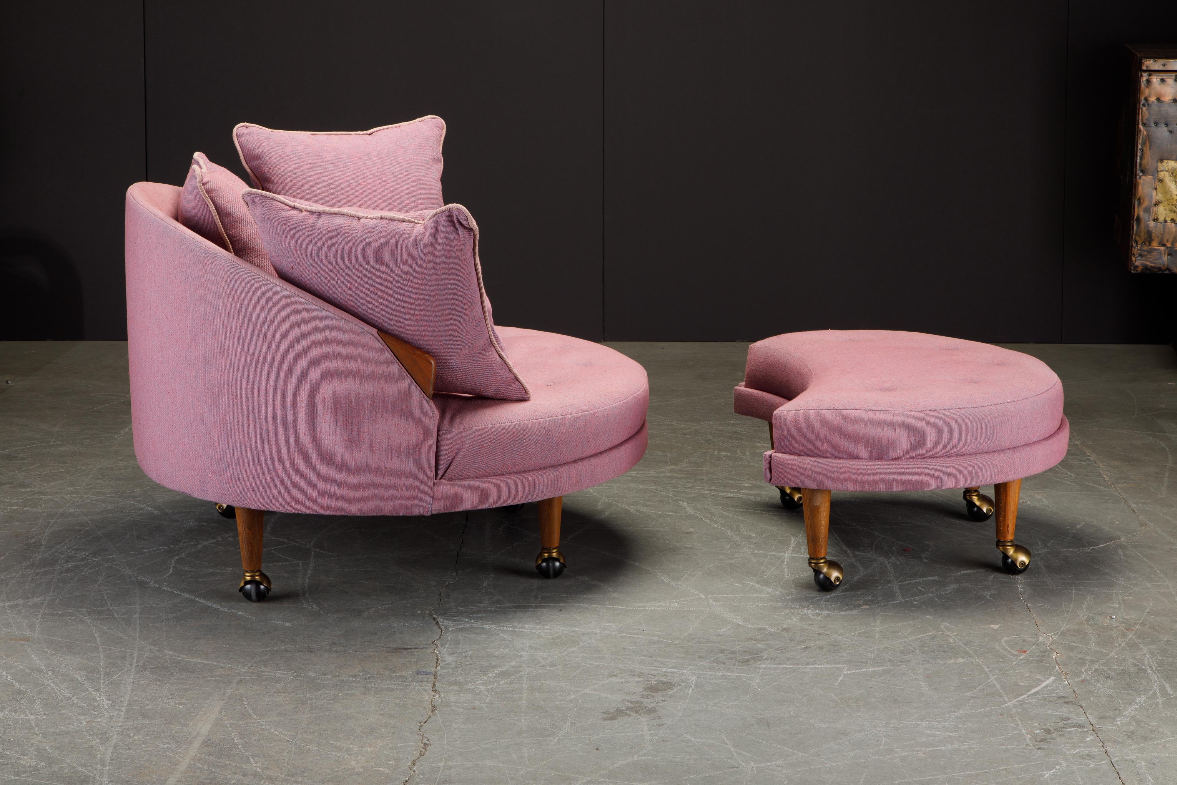 Mid-20th Century 'Havana' Chair and Ottoman by Adrian Pearsall for Craft Associates, circa 1960s