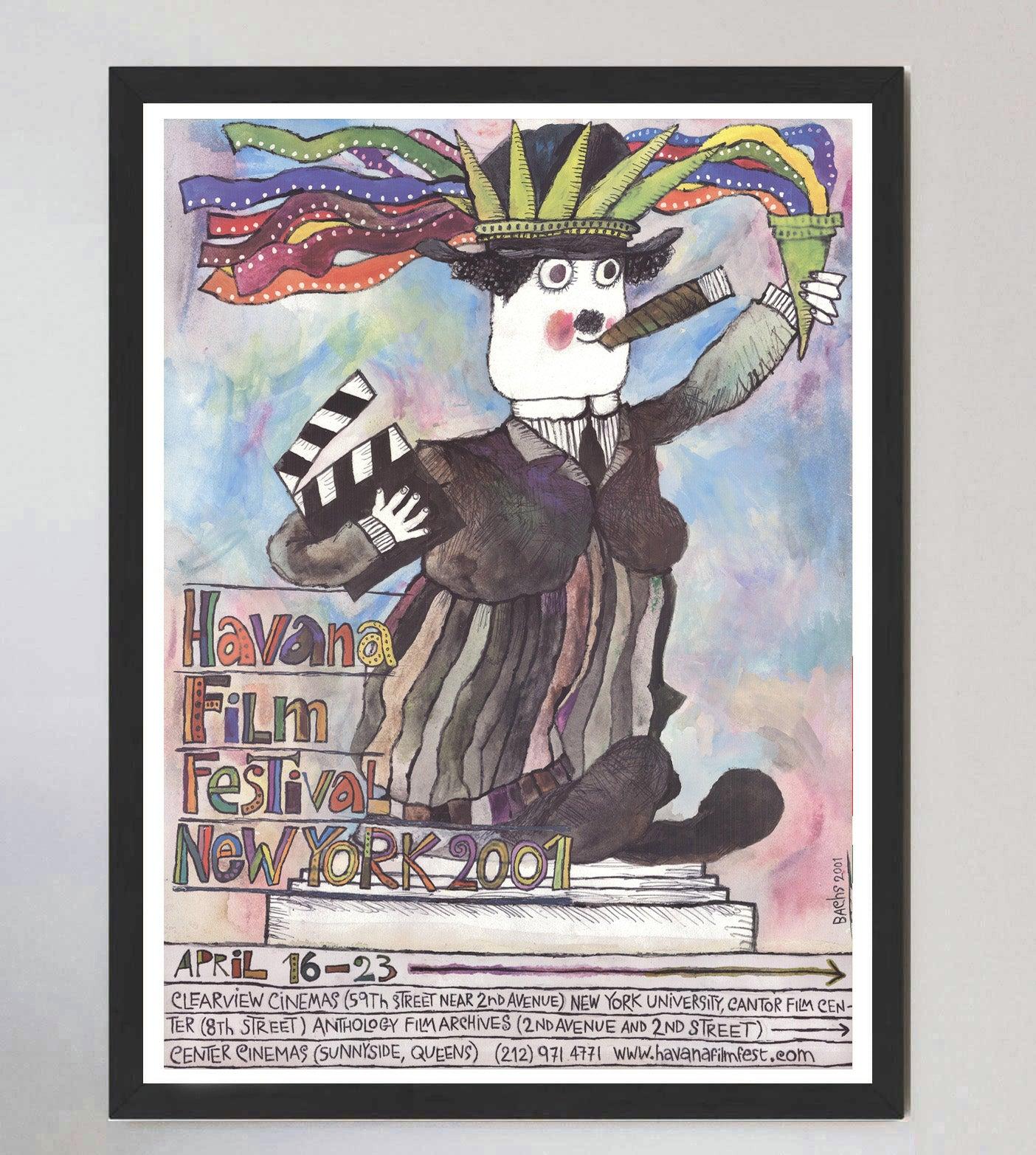 XXI secolo e contemporaneo Festival del Cinema dell'Avana 2001 Manifesto originale d'epoca in vendita