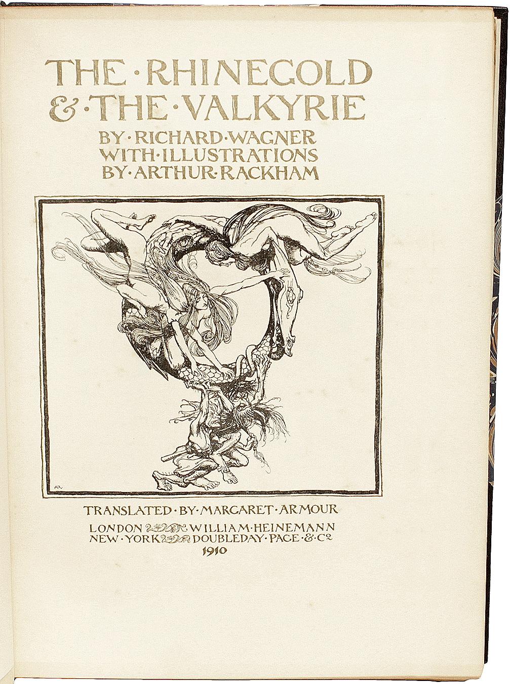 British WAGNER (Arthur Rackham) The Rhinegold & The Valkyrie. FIRST TRADE EDITION - 1910 For Sale