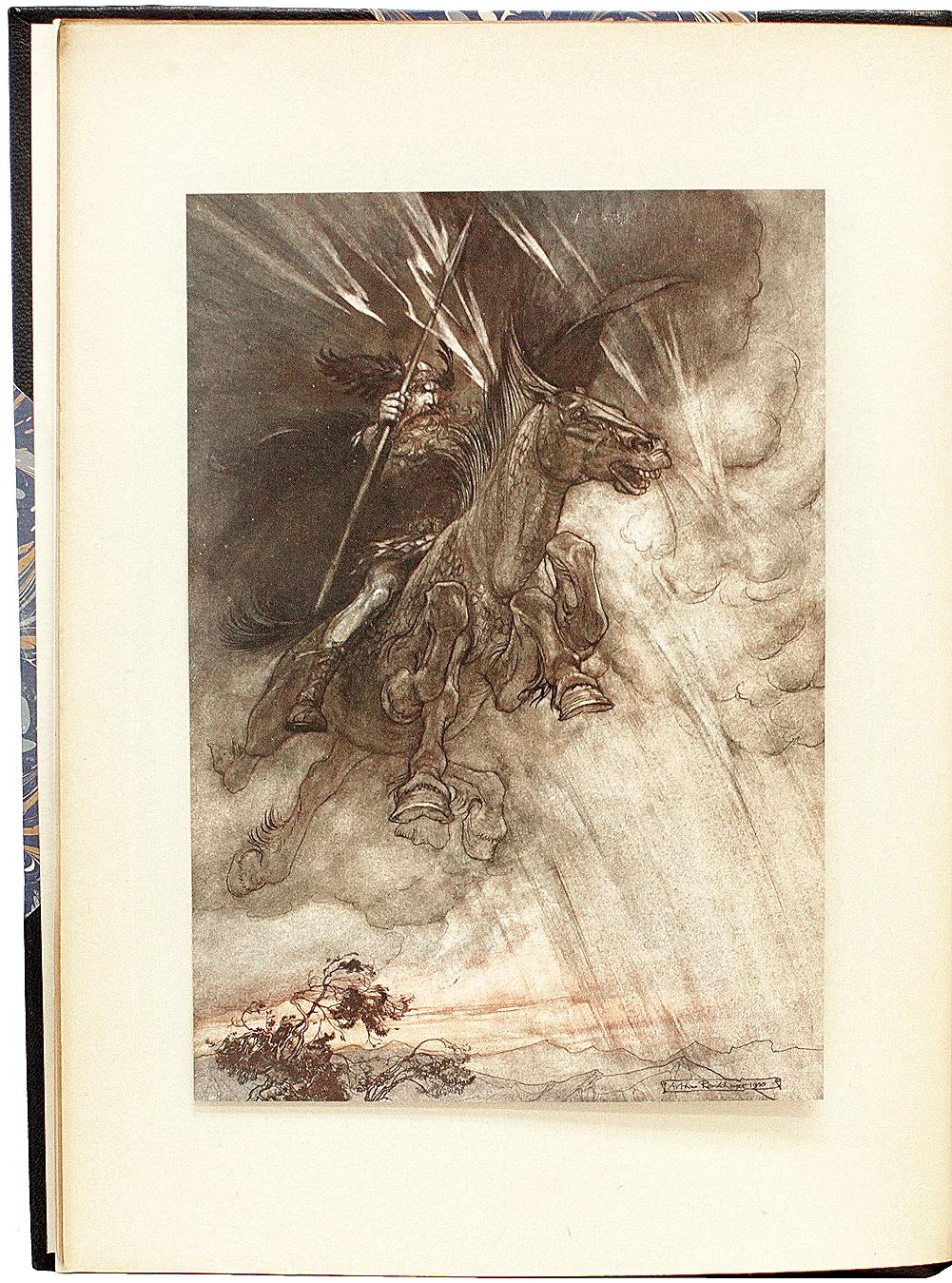 WAGNER (Arthur Rackham) The Rhinegold & The Valkyrie. FIRST TRADE EDITION - 1910 In Good Condition For Sale In Hillsborough, NJ