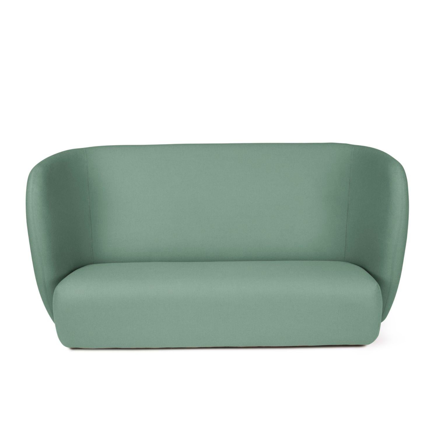Haven 3 seater jade by Warm Nordic
Dimensions: D 220 x W 84 x H 110/40 cm
Material: Textile upholstery, foam, spring system, wood
Weight: 84 kg
Also available in different colours and finishes.

Haven is a contemporary sofa with a simple, soft