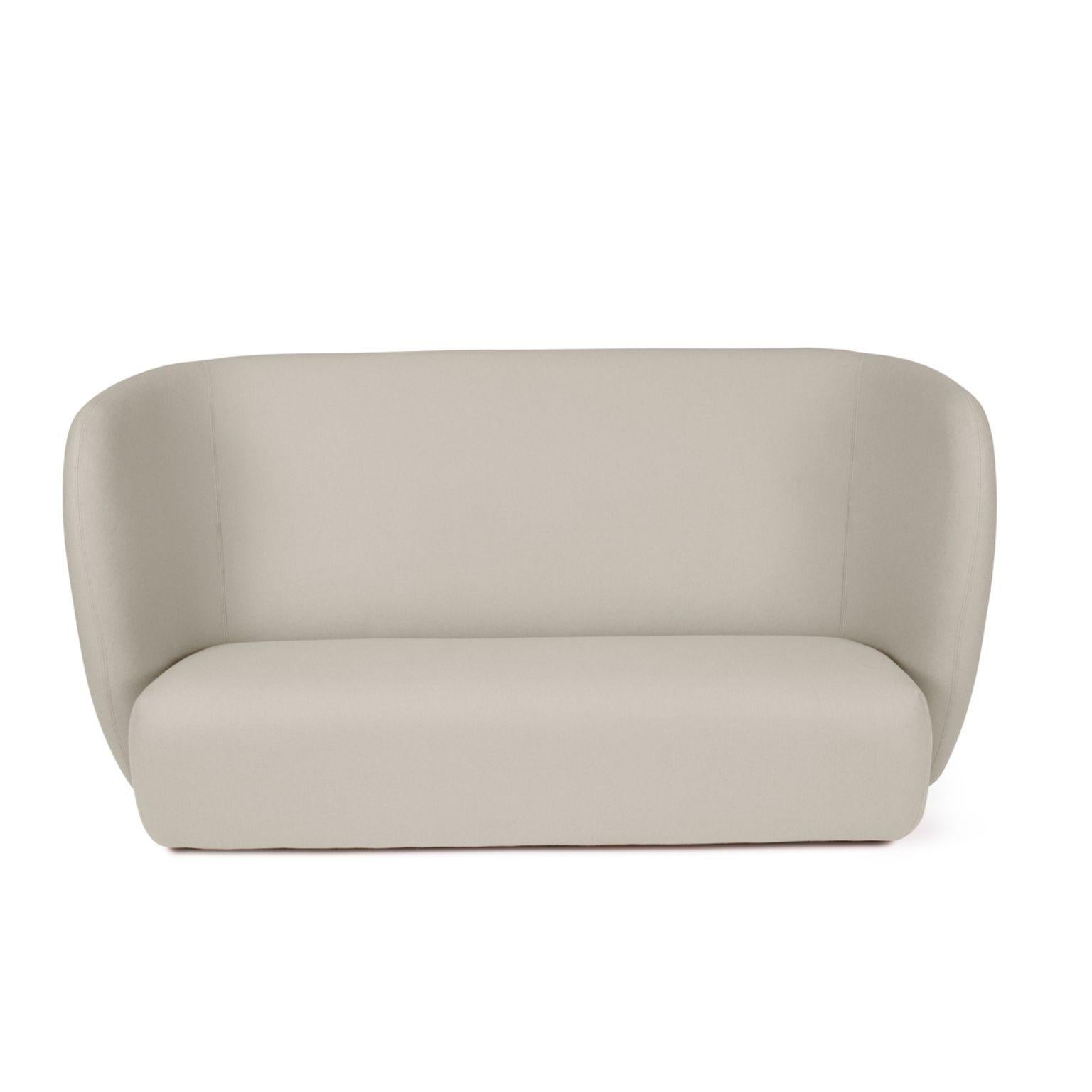Haven 3 seater pearl grey by Warm Nordic
Dimensions: D 220 x W 84 x H 110/40 cm
Material: Textile upholstery, foam, spring system, wood
Weight: 84 kg
Also available in different colours and finishes.

Haven is a contemporary sofa with a